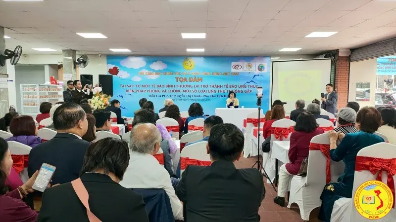 Ảnh: Hội Giáo dục Chăm sóc Sức khỏe Cộng đồng Việt Nam tổ chức tọa đàm về phòng chống ung thư