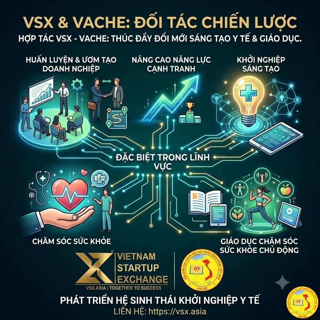 Ảnh: Hợp tác chiến lược giữa VSX và Hội giáo dục chăm sóc sức khỏe cộng đồng