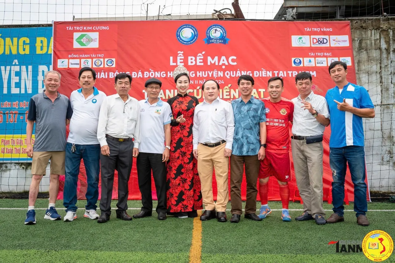 Ảnh: Văn Phòng Đại Diện Trung Ương VACHE Cùng Dự Bế Mạc Giải Bóng Đá Đồng Hương Quảng Điền Tại TP. HCM