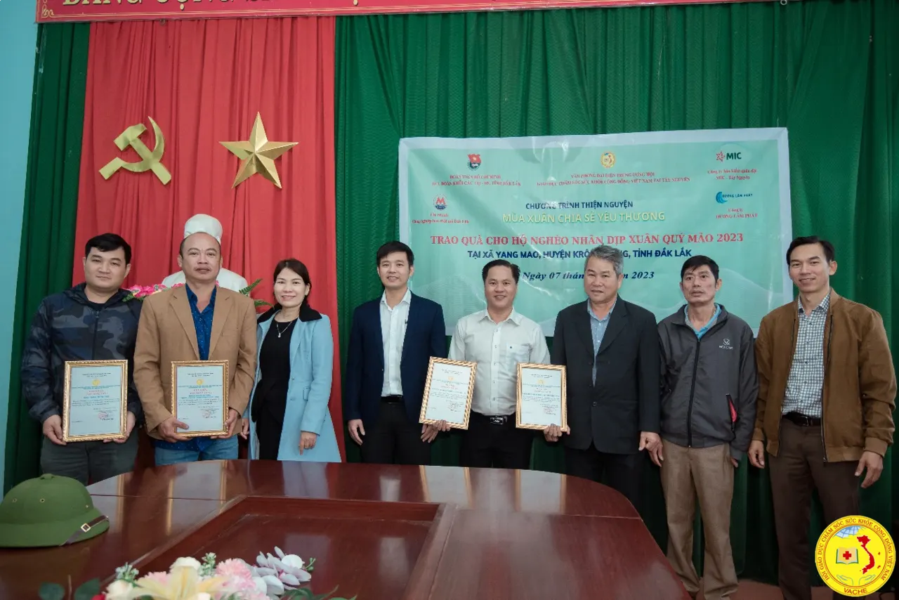 Ảnh: VPĐD TƯ Hội GDCSSKCĐ Việt Nam tại Tây Nguyên chung tay tổ chức chương trình “ Mùa xuân chia sẻ yêu thương”.