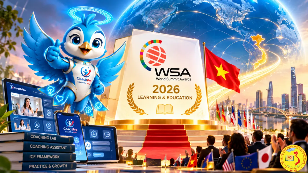 Ảnh: VACHE chúc mừng CoachPro.Asia được đề cử tham gia WSA 2026