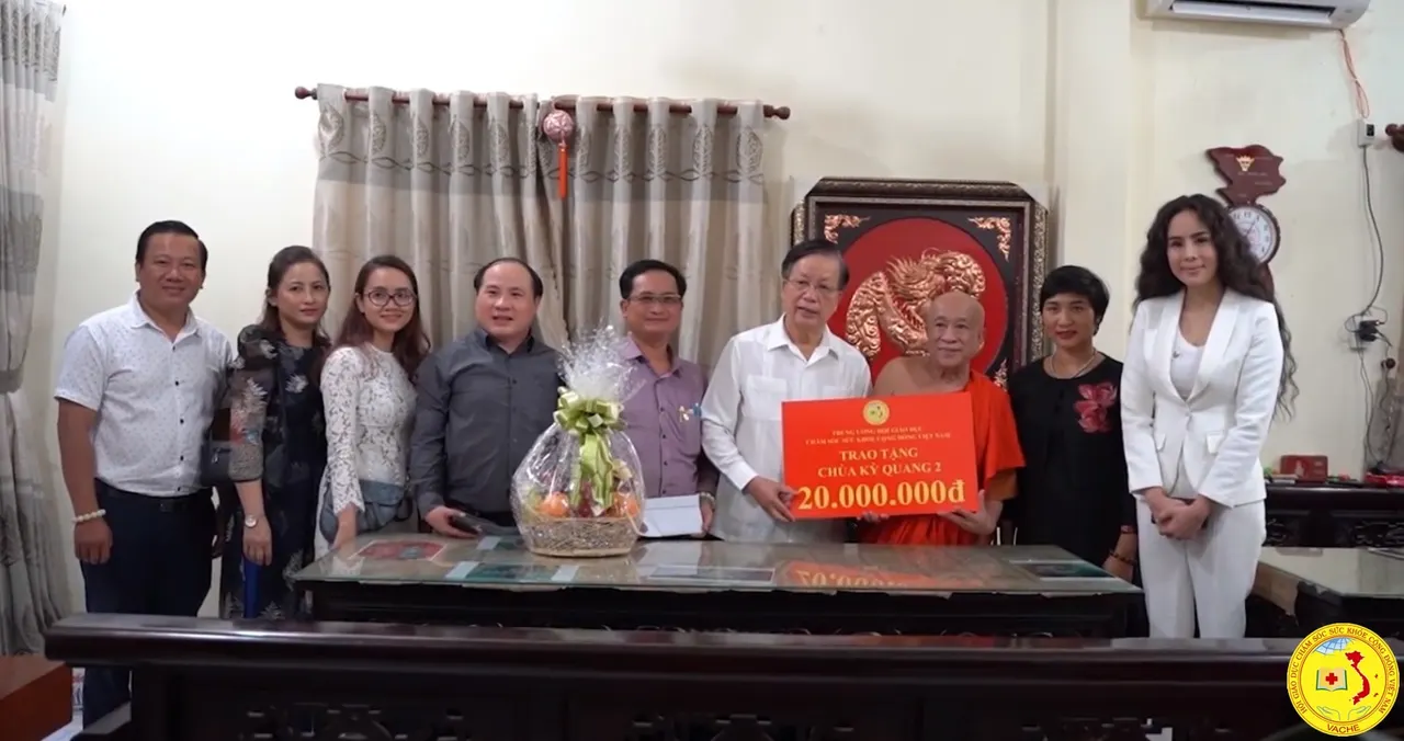 Ảnh: VIDEO: Hội GDCSSKCĐ Việt Nam thăm chùa Kỳ Quang 2