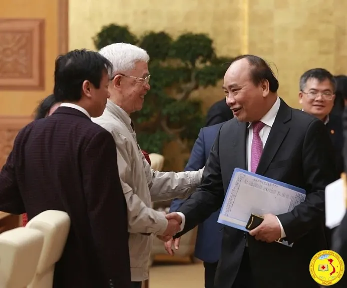 Ảnh: Thủ tướng Chính phủ gặp mặt Lãnh đạo Hội Giáo dục chăm sóc sức khỏe công đồng Việt Nam