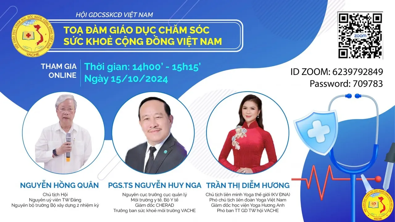 Ảnh: Mời Tham Gia Tọa Đàm Trực Tuyến: "Giáo Dục Chăm Sóc Sức Khỏe Cộng Đồng Việt Nam"