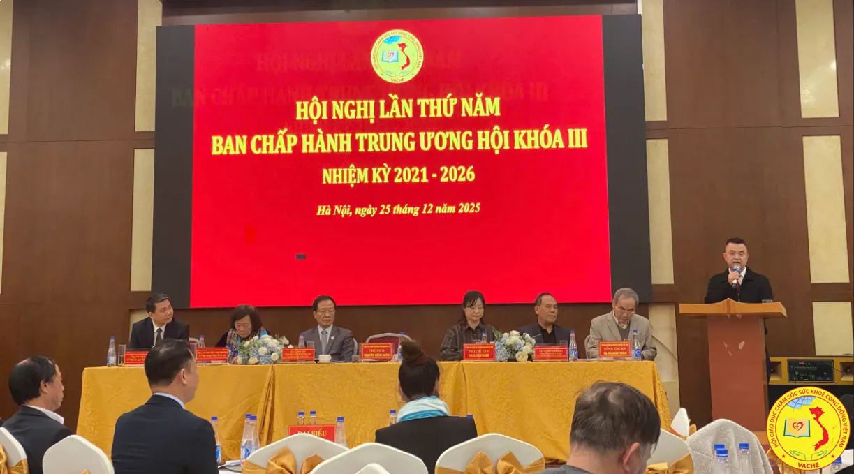 Ảnh: Hội Giáo dục Chăm sóc Sức khỏe Cộng đồng Việt Nam tổ chức hội nghị Ban Chấp hành Trung ương khóa III, nhiệm kỳ 2021–2026