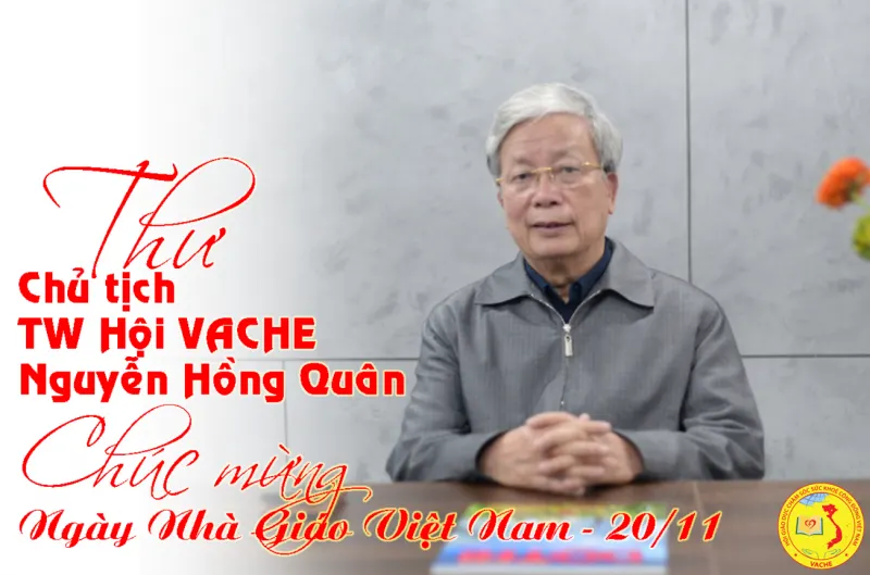 Ảnh: Thư gửi quý thầy cô, quý hội viên nhân ngày Nhà giáo Việt Nam 20/11
