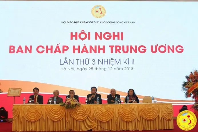 Ảnh: Hội Giáo dục chăm sóc sức khỏe cộng đồng Việt Nam tổ chức Hội nghị lần thứ 3 Ban Chấp hành Trung ương Hội khóa II.